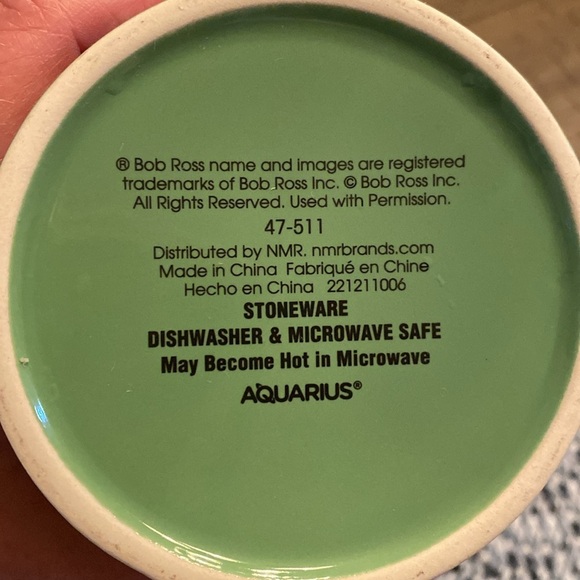 Bob Ross Green Coffee Mug - Picture 3 of 4